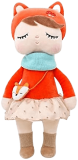 Boneca Metoo angela raposa Boneca de Pelúcia Mácia e Delicada