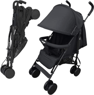 Carrinho De Bebê para Passeio Até 15kgs Preto - Voyage