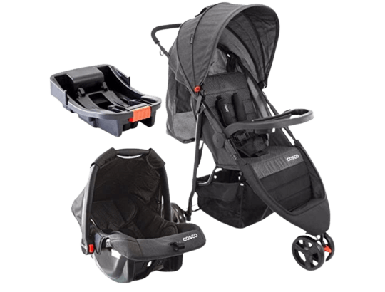 Travel System Jetty 3.0 Trio, Cosco, Preto Mescla