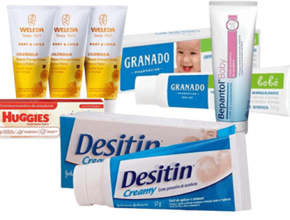 Cremes para Assaduras: Welleda, Bepantol, Huggies, Granado e Desitin