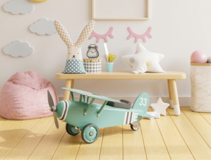 Itens de quarto e decoração para Chá de Bebê