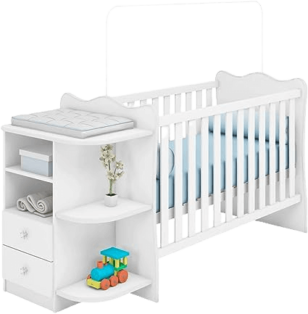 Berço Cômoda com trocadorCantoneira Doce Sonho - Qmovi