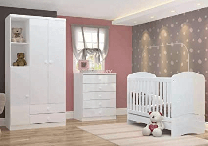 Quarto de Bebê Completo Siena Móveis