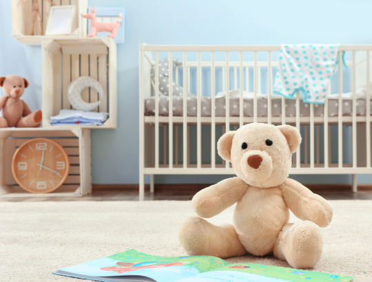 quarto de bebê completo com decoração funcional