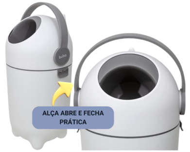 Lixeira Antiodor Para Fraldas BUBA