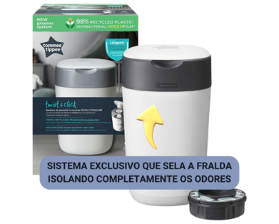 Lixeira de Descarte de Fraldas Twist & Click Tommee Tippee