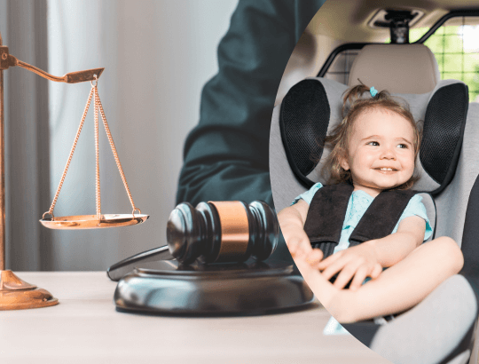 como levar o bebê no veículo de acordo com a lei da cadeirinha