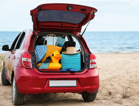 malas para viagem com criança dentro de um carro (1)