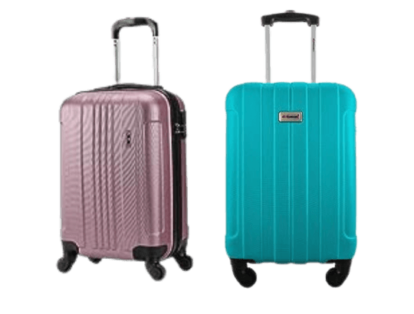 mals de bordo para viagem de avião com bebê rosa e azul