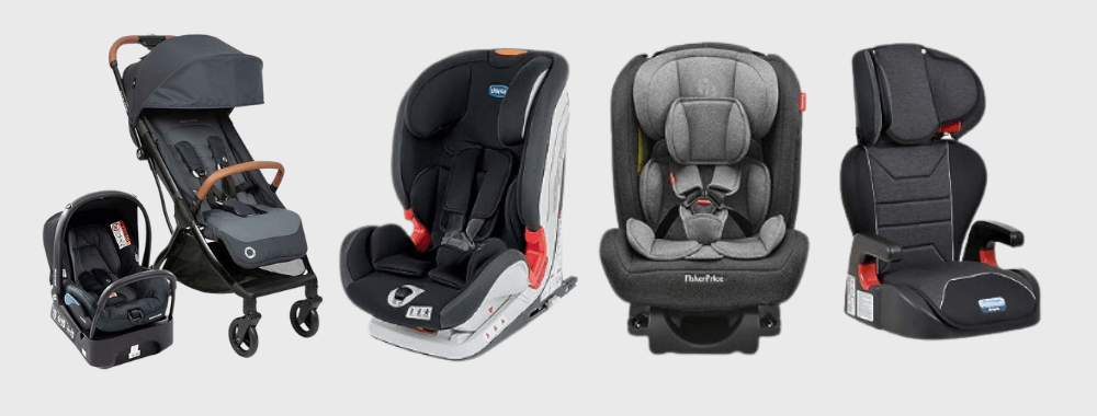 modelos de cadeirinhas para viagem de carro com criança de todas as idades