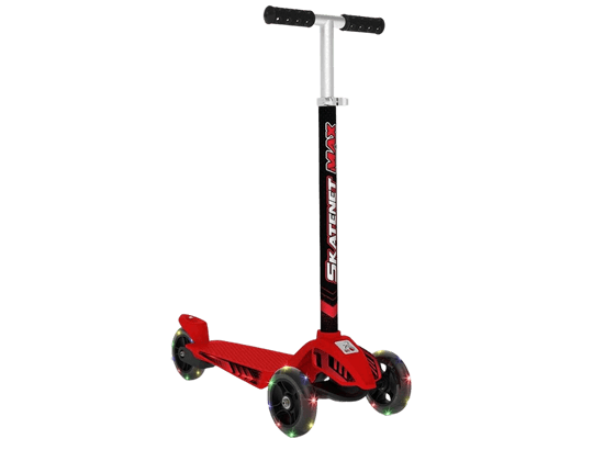 Patinete Infantil 3 Rodas Bandeirante Skatenet Max Led