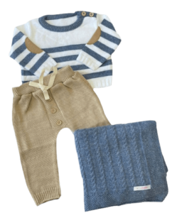 Saída Maternidade Bebê Infantil Menino Masculino Tricô
