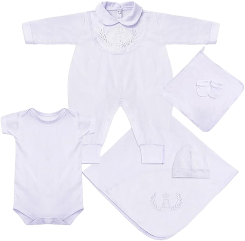 Saída Maternidade para Bebê Branca