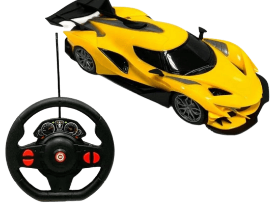 melhores carrinhos de controle remoto Racing Control Thunder Amarelo Multikids - BR1645