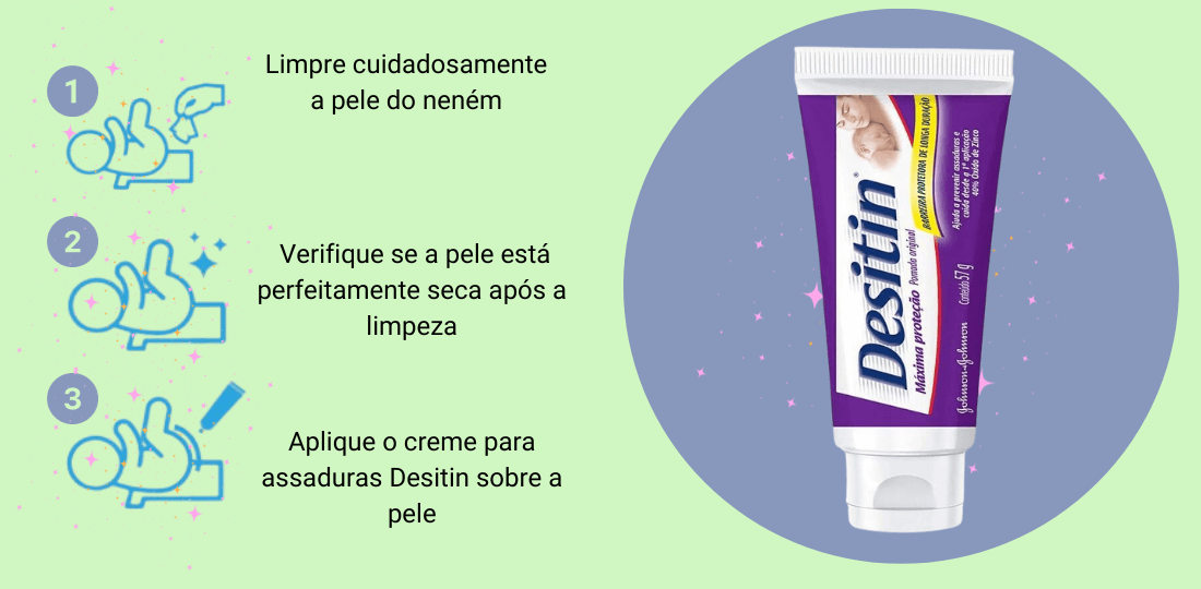 Como usar o creme para assaduras Desitin roxo