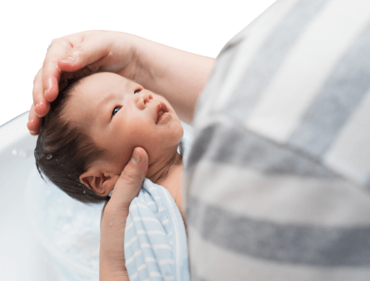 banho do recém-nascido pela mamãe