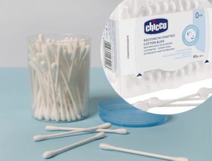 Cotonetes para os Cotonetes para cuidados com o cordão umbilical