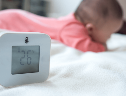 termometro digital para garantir o sono do bebê de 1 mês a 1 ano