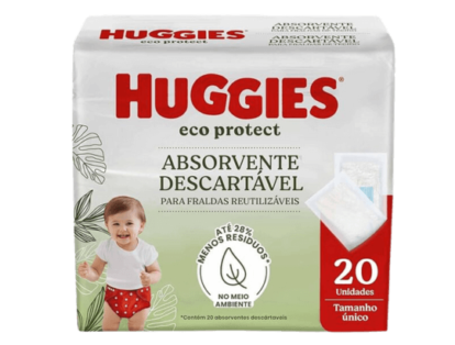 Huggies Absorvente Descartável p/Fralda Eco Protect - 20 un