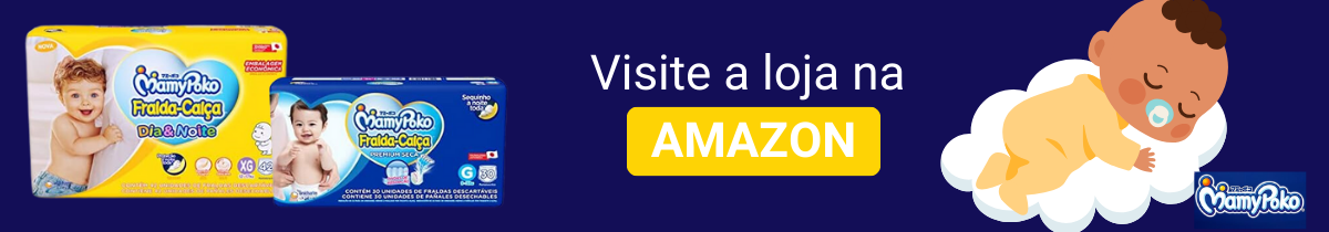 Banner da loja mamypoko na AMAZON