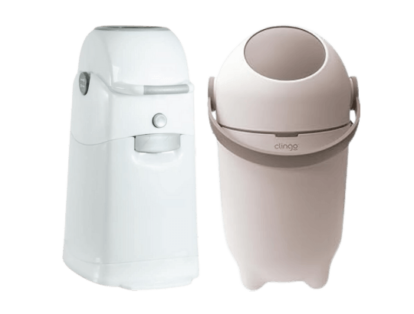 duas lixeiras para fraldas anti odor Clingo e Safety 1st