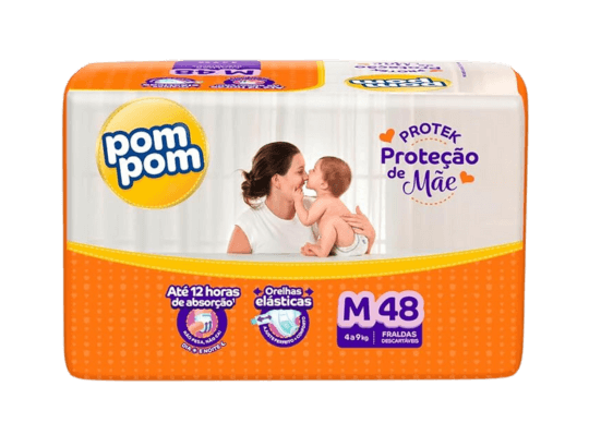 fralda pompom perfeita para troca de fraldas a noite