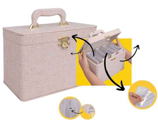 Maleta para 600 Fotos - 6 Álbuns fotográficos