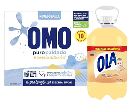 sabão para lavar as roupas do bebê