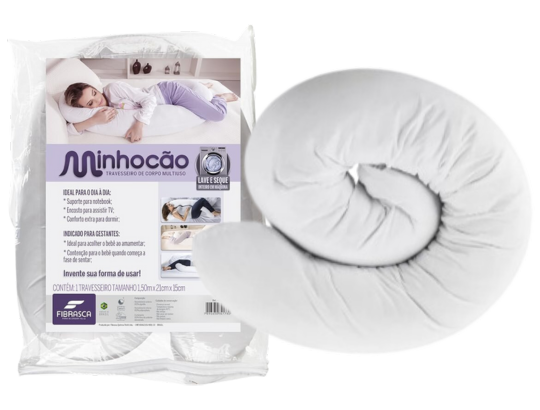 Travesseiro minhocão para Gestante