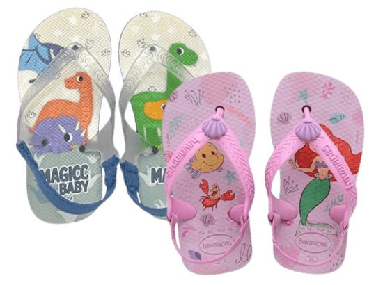 chinelo de natação para crianças