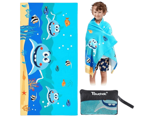 toalha de natação para crianças