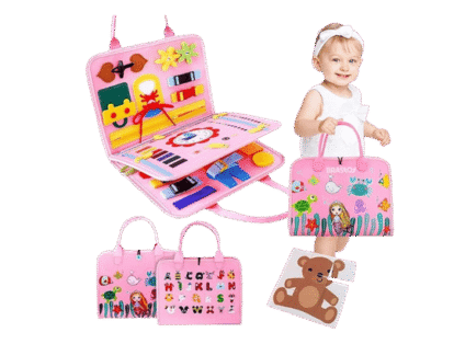 Placa Montessori Sensorial Educativa Interativa – Maleta de Atividades