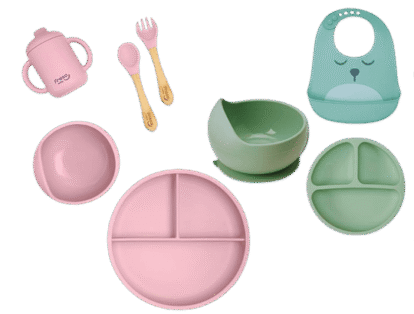 kit de silicone para introdução alimentar