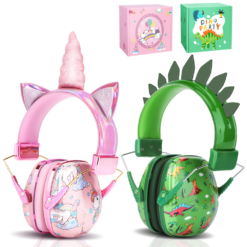 Fone de Ouvido Abafador de Ruído para Crianças (Dinossauro e Unicórnio)