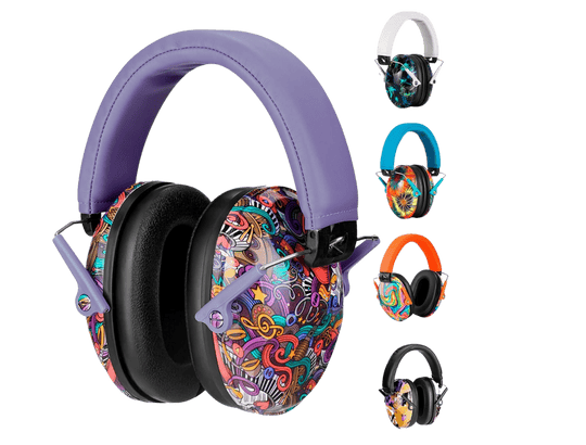 Fone Abafador de Ruídos para Criança com Autismo Colorido Abafador de Som e Protetor Auditivo Para Crianças Autistas TEA Protetor Auricular - ALVATEC ATC®