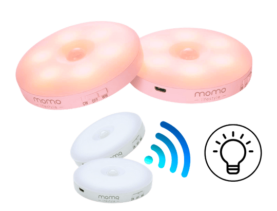 Luminárias com luz suave ou lâmpadas LED reguláveis - MOMO