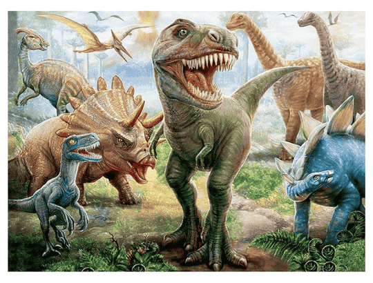 melhores Quebra-Cabeça Dinossauros 100 peças Grow