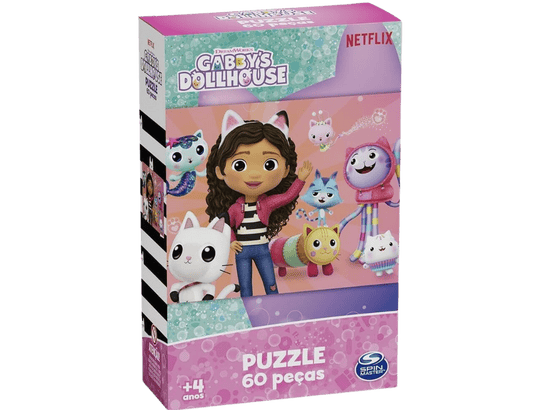 melhores Quebra-Cabeça para Menina 60 peças Gabby's Dollhouse