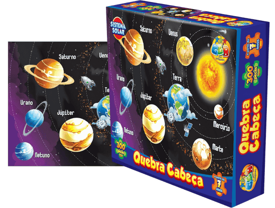 melhores Quebra-Cabeças para criaças Planetas 300 Pçs