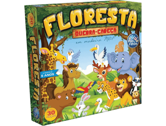 melhores Quebra-Cabeças para criança Floresta 30 Peças Pais e Filhos