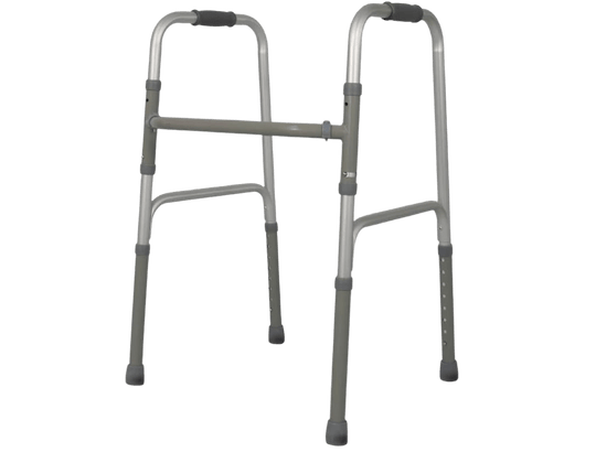 Andador para Idoso Alumínio com Barra Fixo Móvel e Dobrável D10 Pop Dellamed