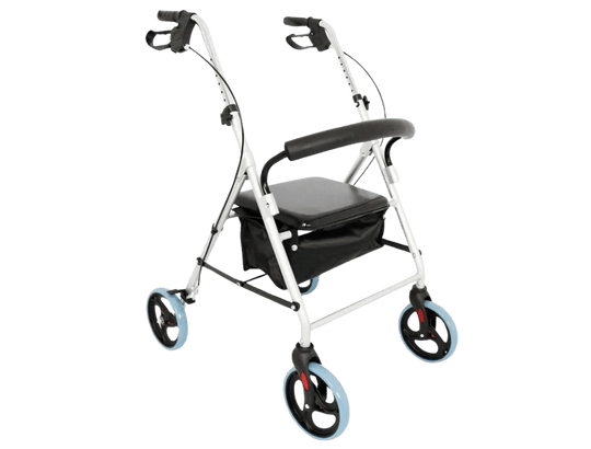 Dellamed Andador para Idoso De Alumínio com 4 Rodas D12-100Kg