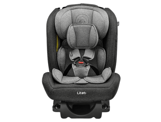 Cadeirinha para bebê de 1 ano Litet All Stages 0-36Kg Preta e Cinza