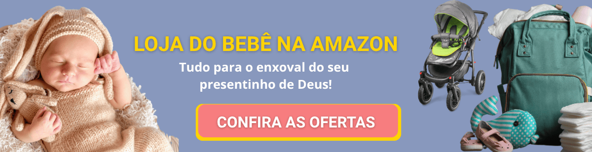 banner divulgação com itens de enxoval de bebê