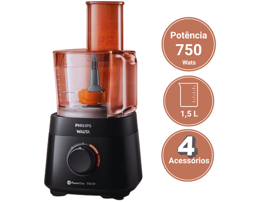 Processador Philips Walita PowerChop capacidade de 1,5 litros (1)