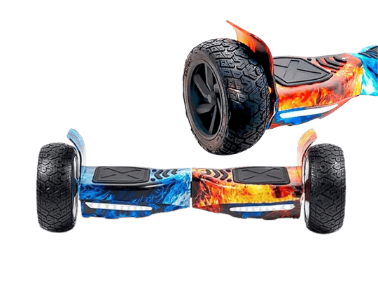 Hoverboard Skate Elétrico 8.5 Original Led Bluetooth Offroad Fogo e Gelo Brinovar