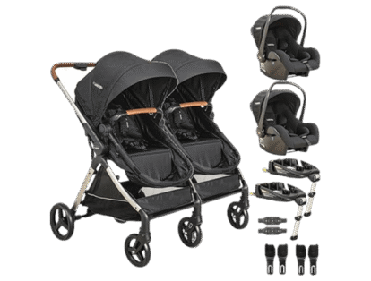 Carrinho De Bebê Kiddo Gemeos 2 Bebe Conforto 2 Base ISOFIX