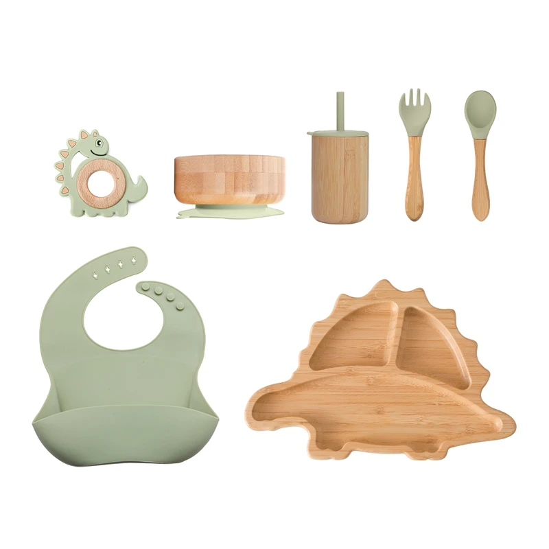 Kit Introdução Alimentar de Bambu Completo (7 peças) - Imagem 3